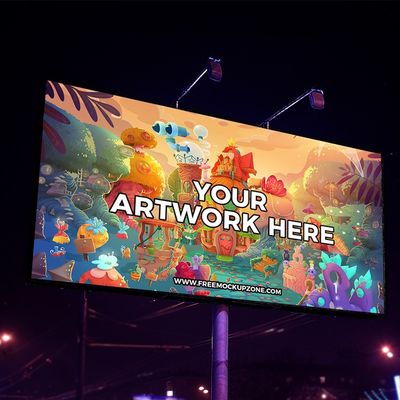 Outdoor LED Display Screen with 8mm Pixel Pitch 1920Hz-3840Hz Refresh Rate and 2 Years Warranty Waterproof IP65