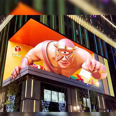 Высокояркий уличный светодиодный экран с водонепроницаемостью IP65, частотой обновления 1920 Гц-3840 Гц и сроком службы 100000 часов