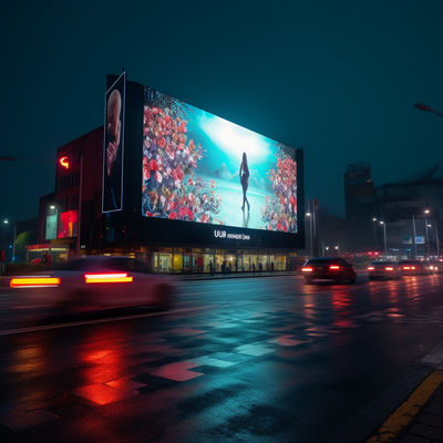Бесшовный полноцветный фиксированный дисплей P 3.91 LED с гладким и легким дизайном