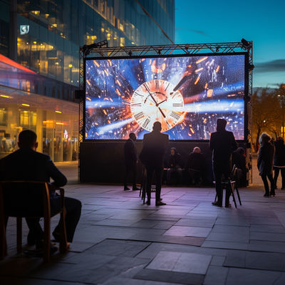 Высокое разрешение видео стены на заказ Creative P6 LED Outdoor Screen Rental