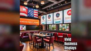 Светодиодный дисплей нестандартной формы для бизнеса